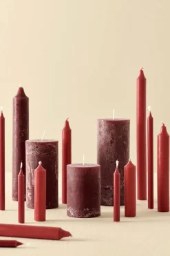 IB Laursen kynttilä 10 cm rustiikki punainen