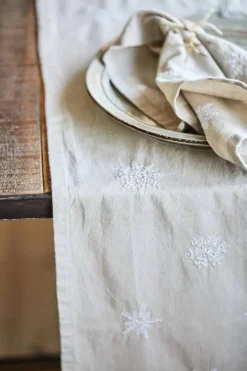 IB Laursen lautasliina lumihiutale 40x40 cm pellava