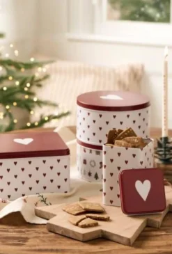 IB Laursen purkki sydämillä 9x16,8 cm