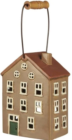 IB Laursen talolyhty Nyhavn puukahvalla vihreä ovi