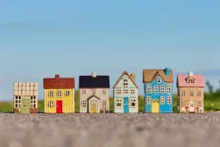 IB Laursen talolyhty Nyhavn keltainen ovi