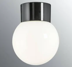 Ifö Electric Classic Glob Ø150mm, musta, suora posliinikanta