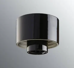 Ifö Electric posliinikanta suora, musta, kierre 84,5 mm,