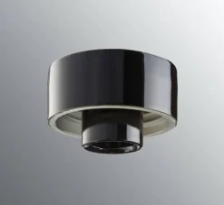 Ifö Electric posliinikanta suora, musta, kierre 84,5mm,