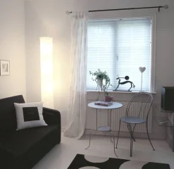 Ihanin kangasvekkiverho 180x170 cm valkoinen