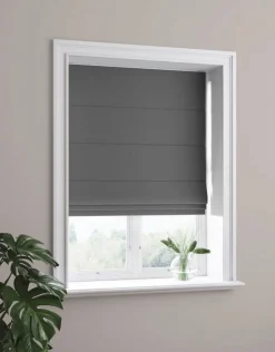 Ihanin pimentävä laskosverho tummanharmaa 100x180 cm