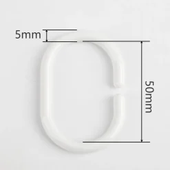 Ihanin suihkuverhorenkaat valkoinen