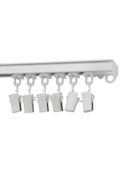 Ihanin verhokiskon liuku nipistimellä valkoinen 20 kpl