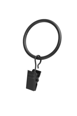 Ihanin verhorenkaat 32/38 mm nipistimellä mattamusta