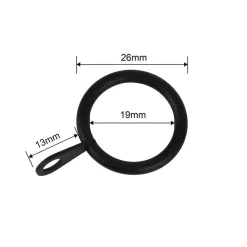 Ihanin verhorenkaat Cafe 19/26 mm musta