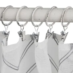 Ihanin verhorenkaat nipistimellä 10 kpl valkokulta