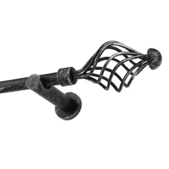 Ihanin verhotangon kannakkeet 19 mm mustakulta