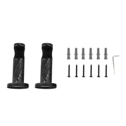 Ihanin verhotangon kannakkeet 28 mm mustakulta