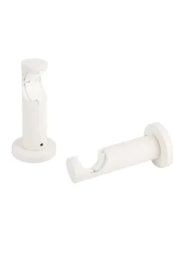 Ihanin verhotangon kannakkeet 28 mm mattavalkoinen