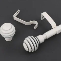 Ihanin verhotanko Alma 160-310 cm mattavalkoinen