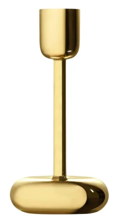 Iittala Nappula kynttilänjalka 183 mm messinki