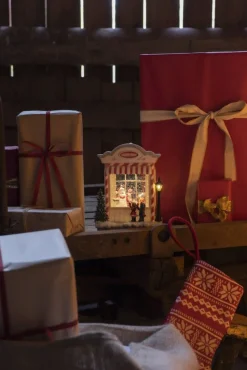 Konstsmide valokoriste Karkkikauppa paristokäyttöinen