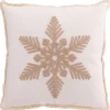 Koristetyyny Snoflake 45x45 cm valkoinen/beige
