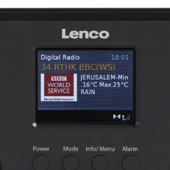 Lenco ladattava matkaradio PIR-645  musta