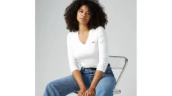 Levi's t-paita Essential HM LS Vneck Tee