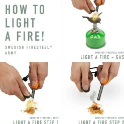 Light my fire tulustikku FireSteel BIO Army slatyblack