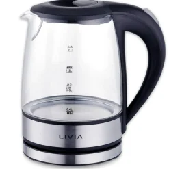 Livia lasinen vedenkeitin 1,2 L 1500 W