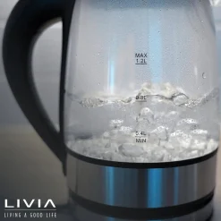 Livia lasinen vedenkeitin 1,2 L 1500 W