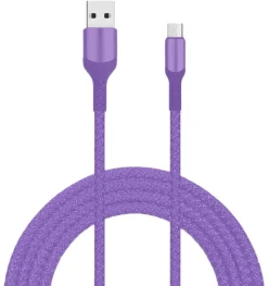 Livia latausjohto USB-micro USB, 2 m lila
