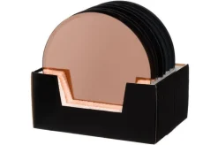 4Living kynttilänalunen yksivärinen musta