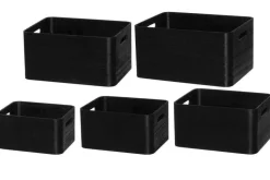 4Living puulaatikko 26x20x13,5 cm musta