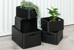 4Living puulaatikko 23x18x12 cm musta