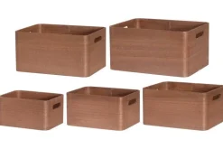 4Living puulaatikko 23x18x12 cm ruskea