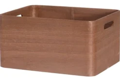 4Living puulaatikko 35x26x18 cm ruskea