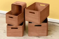 4Living puulaatikko 35x26x18 cm ruskea