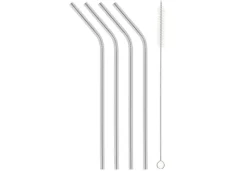 Maku juomapilli ruostumatonta terästä 4 kpl