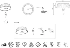 Mantra Relax USB tunnelmavalaisin pullonkorkki