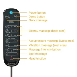 Medisana shiatsu- ja akupainantaistuin musta MCG820