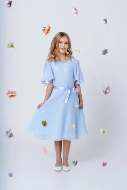 Mingnelin mekko 4360 Vaaleansininen