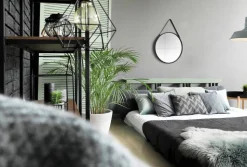 Mirrors and More peili Cornelia Ø55 cm musta