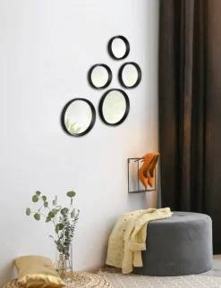 Mirrors and More peilisetti Vivien 5-pack musta