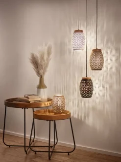 Mirrors and More pöytä Jette Ø48 cm musta/puu