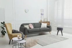 Mirrors and More sarjapöytä Doreen Ø43 cm + Ø35 cm musta/val