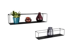 Mirrors and More seinähylly Tinka 2-pack musta