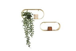 Mirrors and More seinähyllysetti Joyce 2-pack kulta