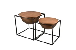 Mirrors and More sivupöytä Celli 53 x 55 cm musta