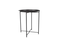 Mirrors and More sivupöytä Carolina 43 x 51 cm musta