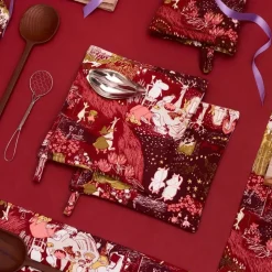 Moomin Arabia patalappu 22x22 cm Juhlan Aika 2 kpl