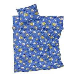 Moomin Arabia pussilakanasetti 150x210 cm Muumiperhe värit/s