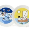 Moomin Arabia Sesonki lautassetti 19 cm Talvinuotio & Purjeh