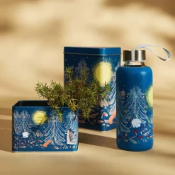 Moomin kahvipurkki Ikimetsä sininen